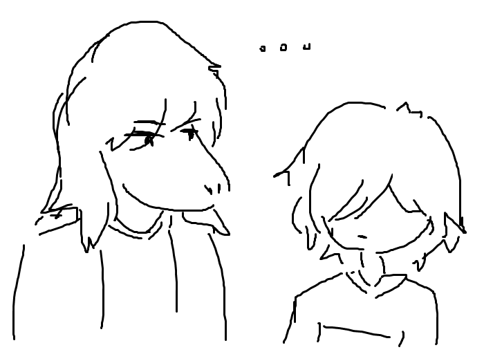 an ms paint doodle of susie & kris